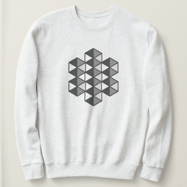 Sweatshirt pour femmes à triangles joints (Design devant)