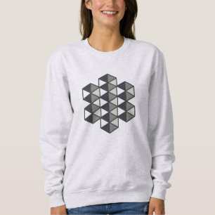 Sweatshirt pour femmes à triangles joints
