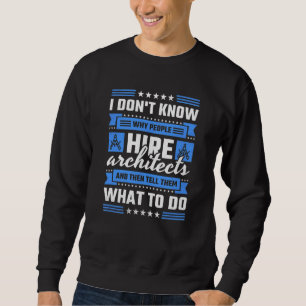 Sweatshirt Pourquoi Les Gens Embauchent Des Architectes Et En
