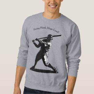 Sweatshirt Power Swing – Conception de baseball de style BD