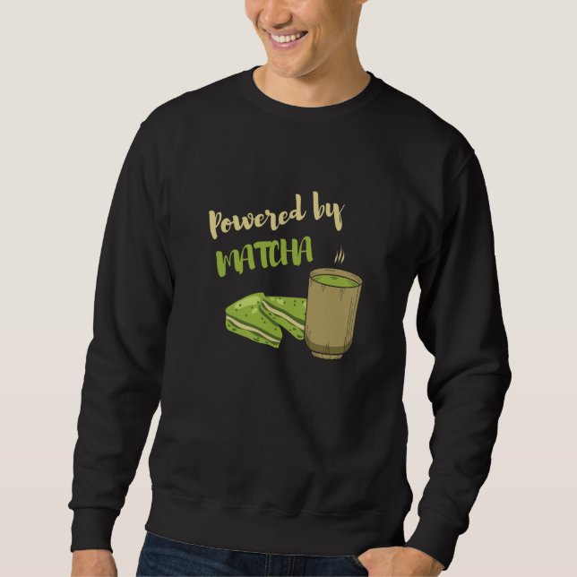Sweatshirt Powered By Matcha the Matcha Tea (Devant)