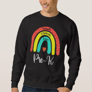 Sweatshirt Pré-K Enseignant D'Équipage Premier Jour De L'Écol