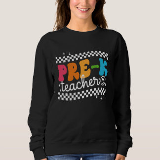 Sweatshirt Pré K Enseignant Drôle Joyeux Premier Jour De L'Éc