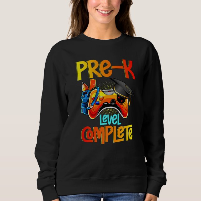Sweatshirt Pre-K Graduation Gamer Level Complete Video Game G (Devant)