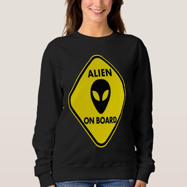 Sweatshirt Pregnancy  Alien on Board (Devant)