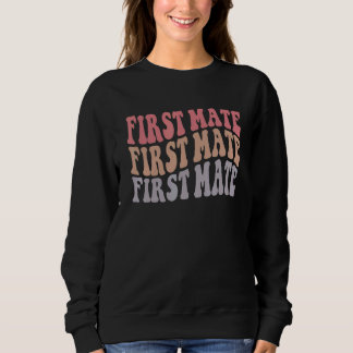 Sweatshirt Premier maître groovy drôle de marin Bachelorette 