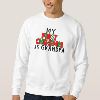 Sweatshirt Premier Noël rouge et vert pour grand-père Persona