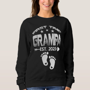Sweatshirt Première Fête des pères Grampa 2023 À Être Bébé