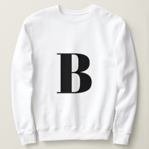 Sweatshirt Première lettre   Monogram Modern Stylish Trendy