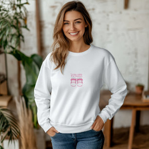 Sweatshirt Premières chaussures de bébé rose pâle pour la fêt