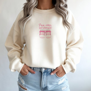 Sweatshirt Premières Mamans Grosses chaussures bébé rose pâle