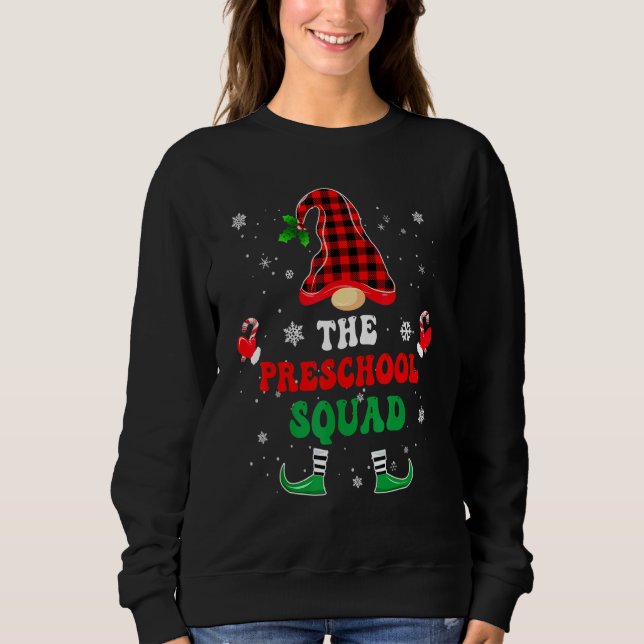 Sweatshirt Preschool ELF Squad  Christmas ELF Teacher Kids Gr (Devant)