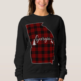 Sweatshirt Présentation de Noël pour Maman Papa Red Plaid Dee