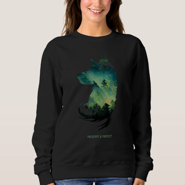 Sweatshirt Préserver Et Protéger Les De l'environnement Natur (Devant)
