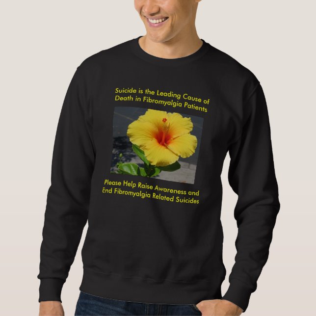 Sweatshirt Prévention de suicide de fibromyalgie (Devant)