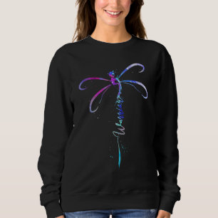 Sweatshirt Prévention du suicide sarcelle violet Sensibilisat