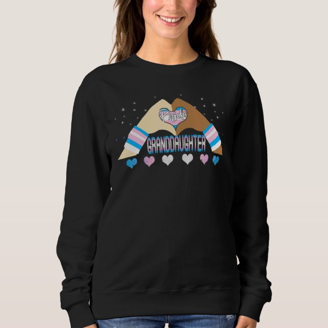 Sweatshirt Pride Transgenre Lgbt Coeur Grandgirl Lgbtq L (Devant)