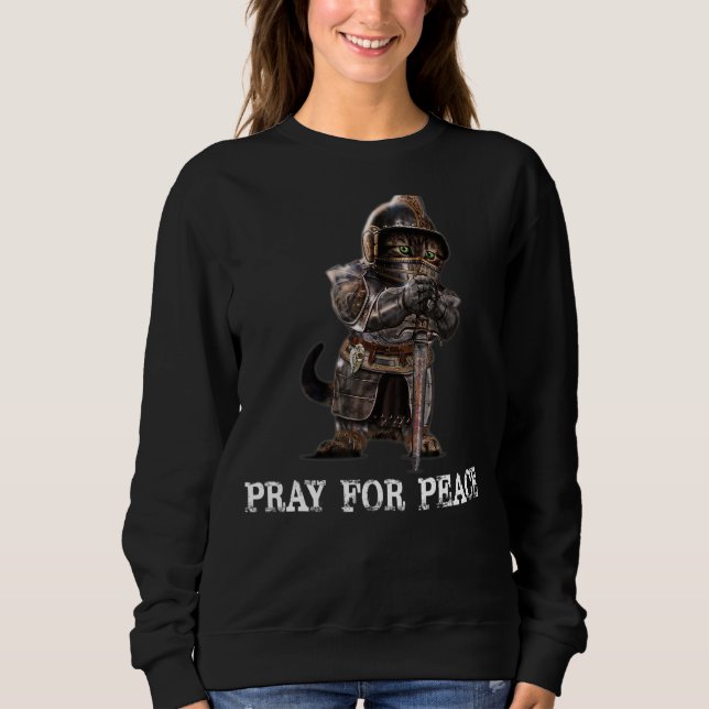 Sweatshirt Priez pour la paix (Devant)