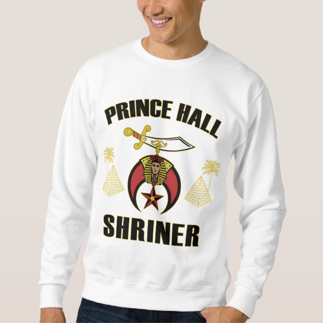 Sweatshirt Prince Hall Shriner Noble de Mystic Shrine Mason P (Devant)