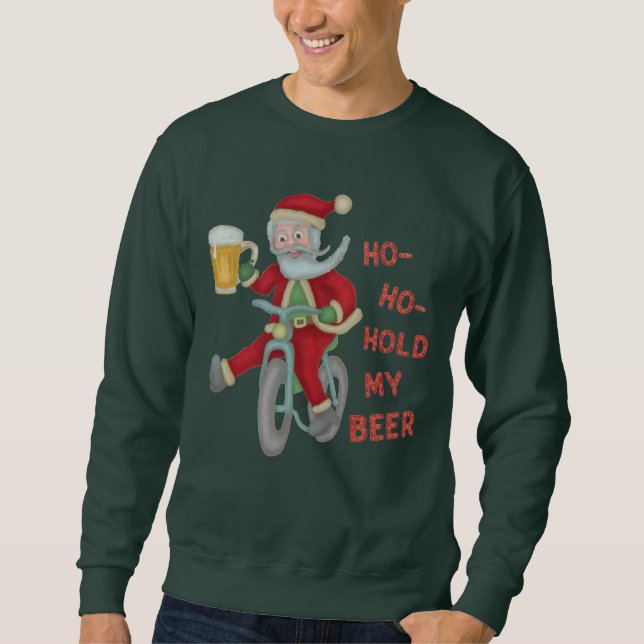 Sweatshirt Prise laide drôle du chandail | Père Noël de Noël (Devant)