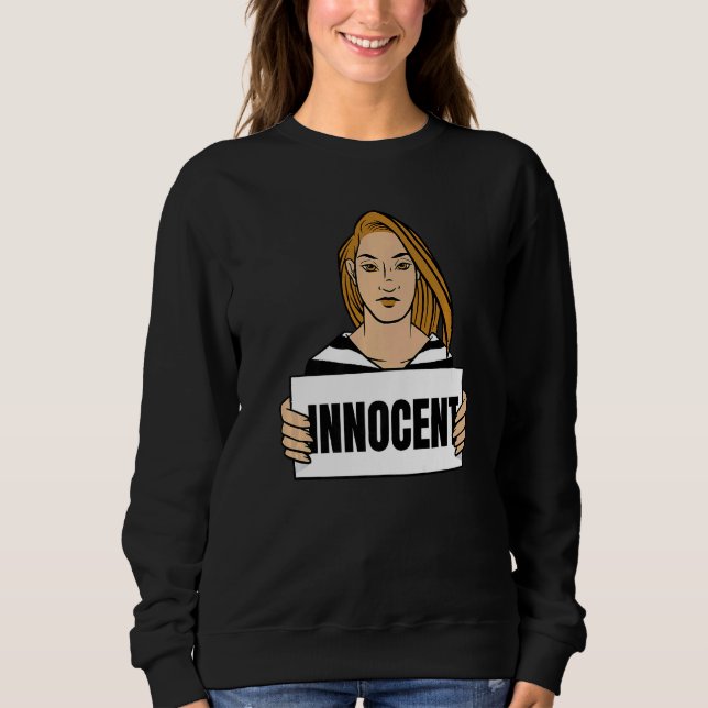 Sweatshirt Prison pour femme innocente (Devant)