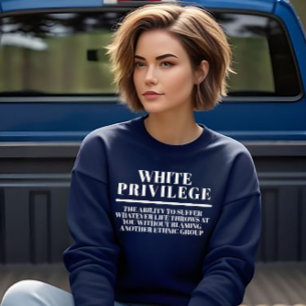 Sweatshirt Privilège Blanc