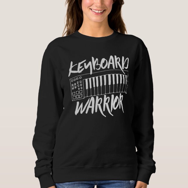 Sweatshirt Producteur de musique Keyboard Warrior Synthesizer (Devant)