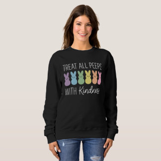 Sweatshirt Professeur de Pâques Traitez Tous Les Poussins Ave