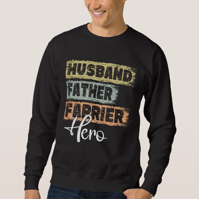 Sweatshirt Profession dad hero father Farrier (Devant)