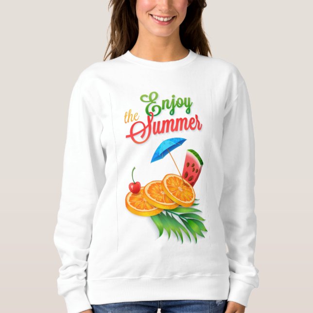 Sweatshirt Profitez de l'été avec des fruits (Devant)