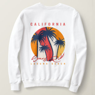Sweatshirt Promenade en surf en Californie à Laguna Beach Rét