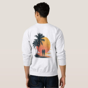 Sweatshirt Promenade romantique au coucher du soleil