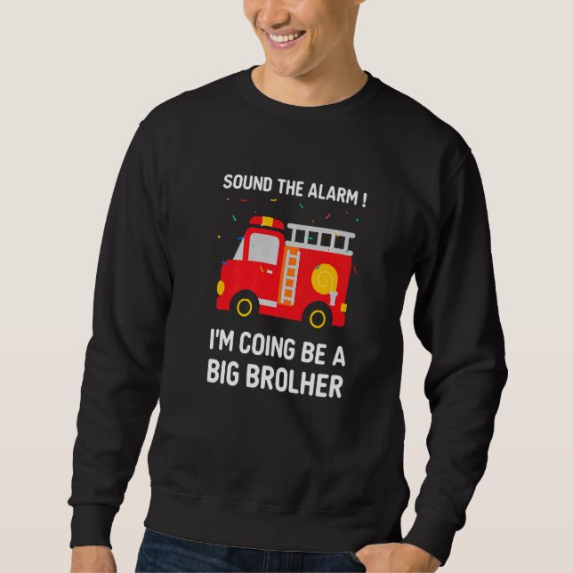 Sweatshirt Promoted To Big Brother 2023 Boys Sibling Outfits  (Devant)