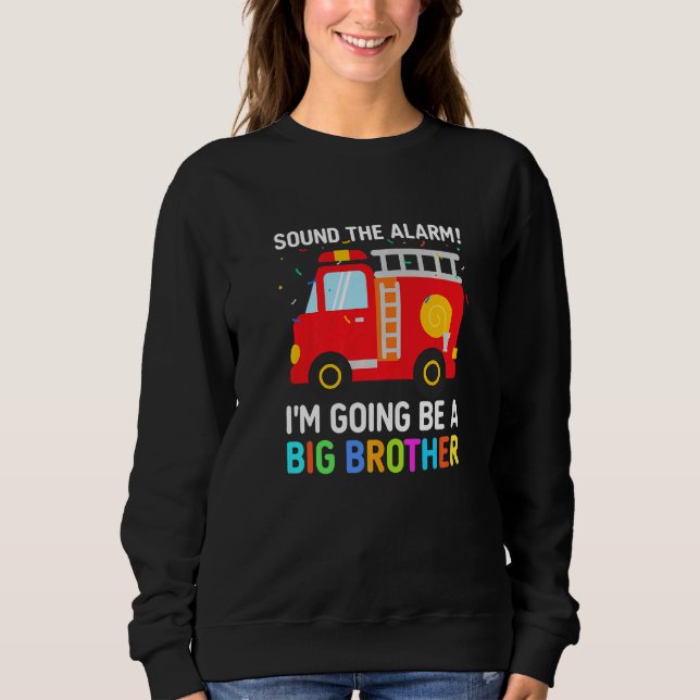 Sweatshirt Promoted To Big Brother 2023 Boys Sibling Outfits  (Devant)