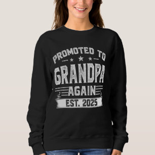 Sweatshirt Promu À Grandpa Est 2025 Bientôt Être Grand-Père A