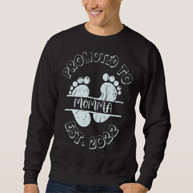 Sweatshirt Promu À Momma 2022 Pour Nouvelle Maman Première Ma (Devant)