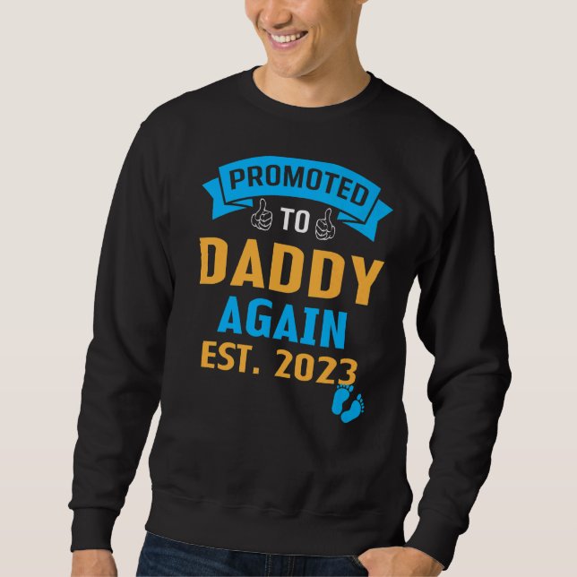 Sweatshirt Promu À Nouveau Papa 2023 Grossesse Papa Announc (Devant)