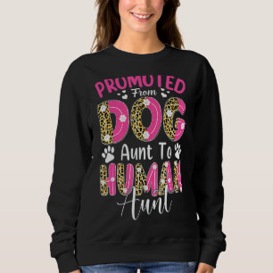 Sweatshirt Promu De La Tante De Chien À La Tante Humaine Leop
