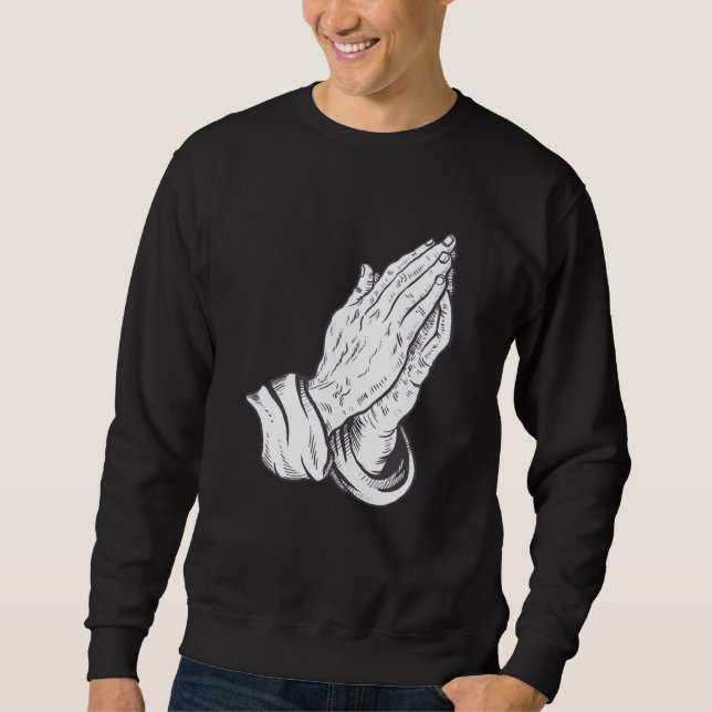 Sweatshirt Prophète chrétien en prière (Devant)