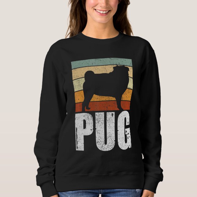 Sweatshirt Propriétaire d'animal de compagnie de chien carlin (Devant)