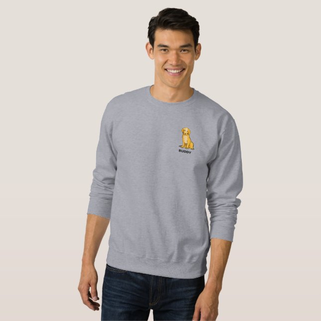Sweatshirt Propriétaire de chien Golden retriever (Devant entier)
