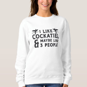 Sweatshirt Propriétaires De Cockatiel J'Aime Cockatiel Oiseau