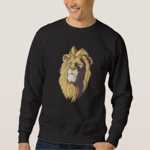 Sweatshirt Propriétaires de tête de lion gardien faune Safari