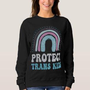 Sweatshirt Protéger les enfants transgenres Drapeau Lgbt Prid