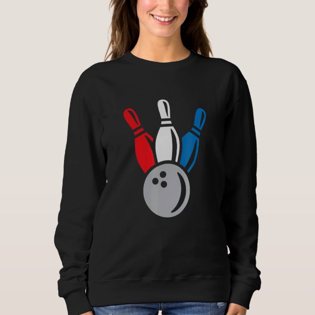 Sweatshirt Proud Bowler Bowling Coach Split Happens Bowling A (Devant)