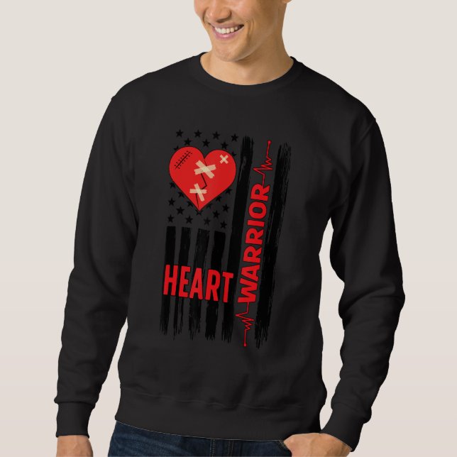 Sweatshirt Proud Open Heart Surgery Warrior Open Heart Surger (Devant)