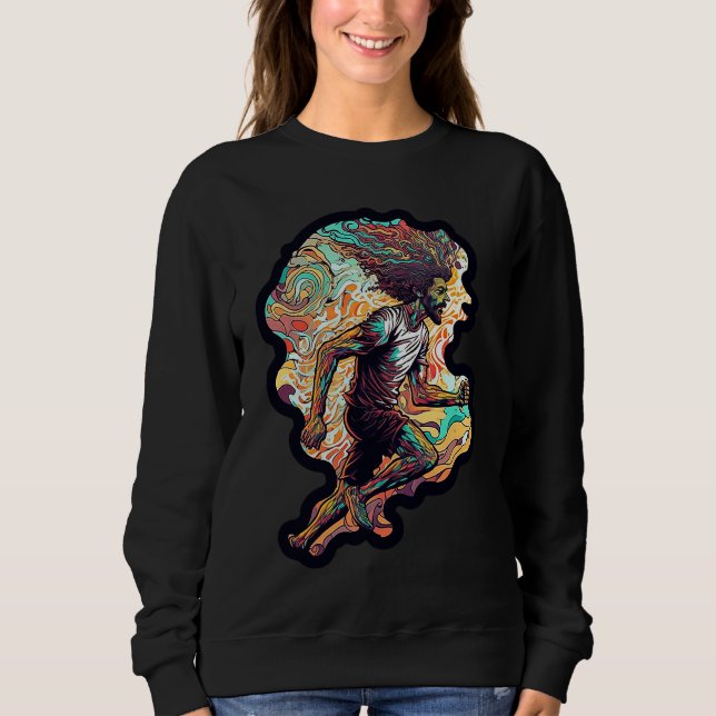 Sweatshirt Psychedelic Runner (Devant)
