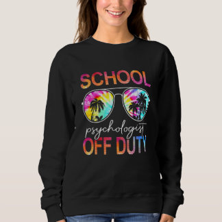 Sweatshirt Psychologue de l'école hors service vacances d'été