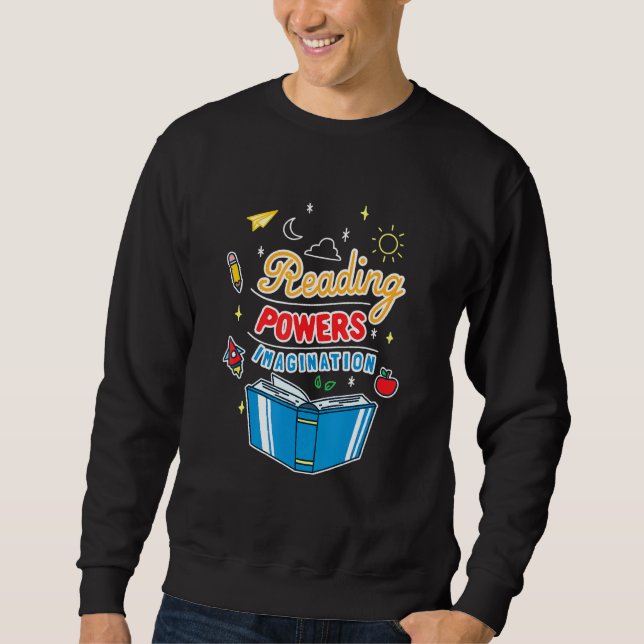 Sweatshirt Puissances de lecture Imagination (Devant)