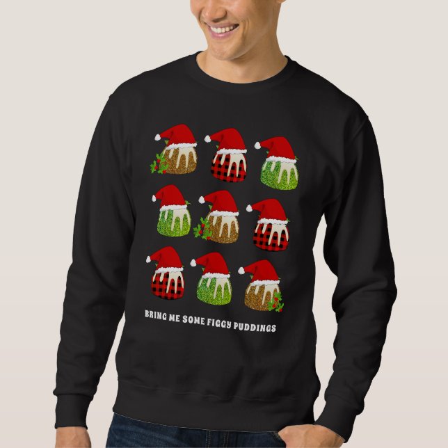Sweatshirt Puits de Noël personnalisés (Devant)